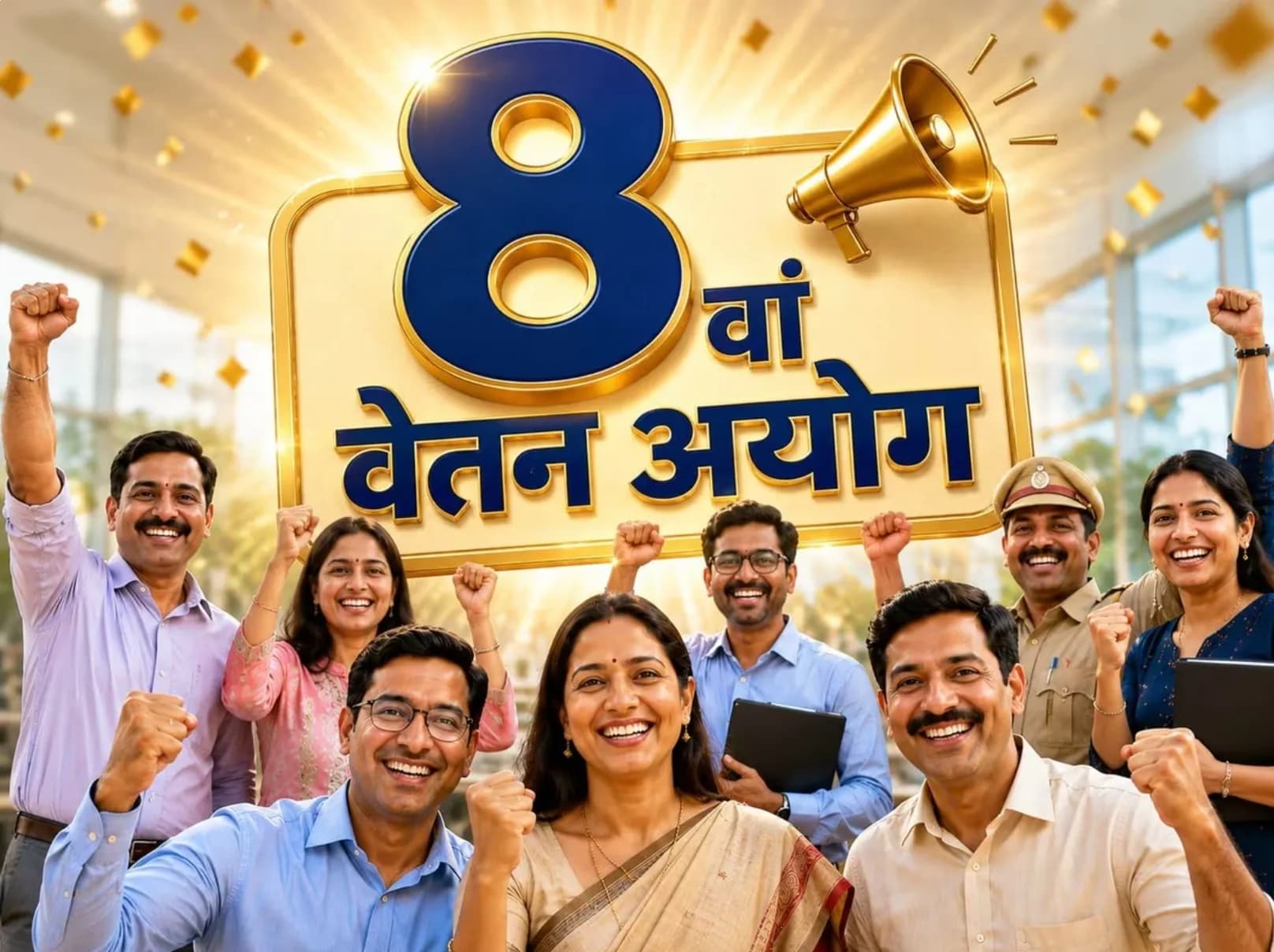 8वें वेतन आयोग में लेवल 8 के कर्मचारियों को 18 लाख तक एरियर मिलने की उम्मीद
